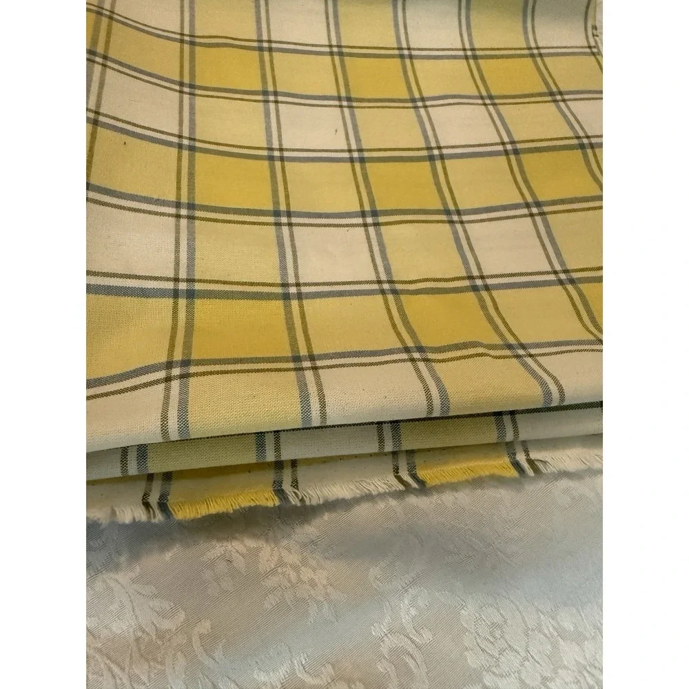 Yellow White And Blue Big Plaid 27